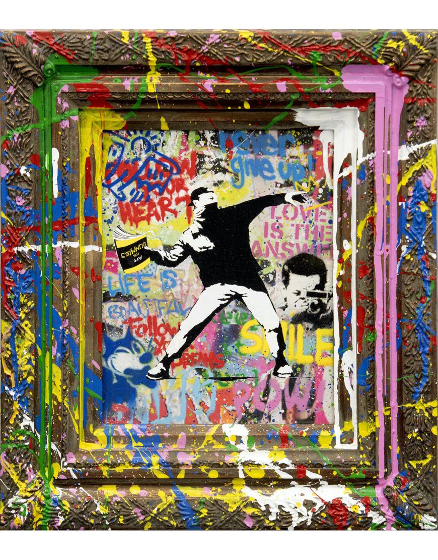 Mr. Brainwash - Banksy Thrower - Unique work