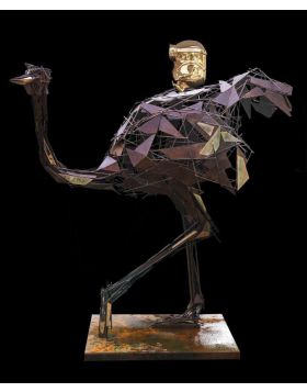 Angelo Accardi, Blue Flower Ostrich (2020), Available for Sale