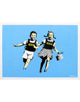 Colorful Spray Paint Stencil Pop Art - Sweep it Under the Carpet Banksy  Maid | Greeting Card