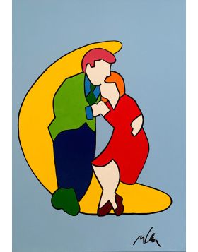 Marco Lodola Serigraph 3D,50x50,Kisses Fugaci,Pop Art,dior,Uffizi,Italian  Art